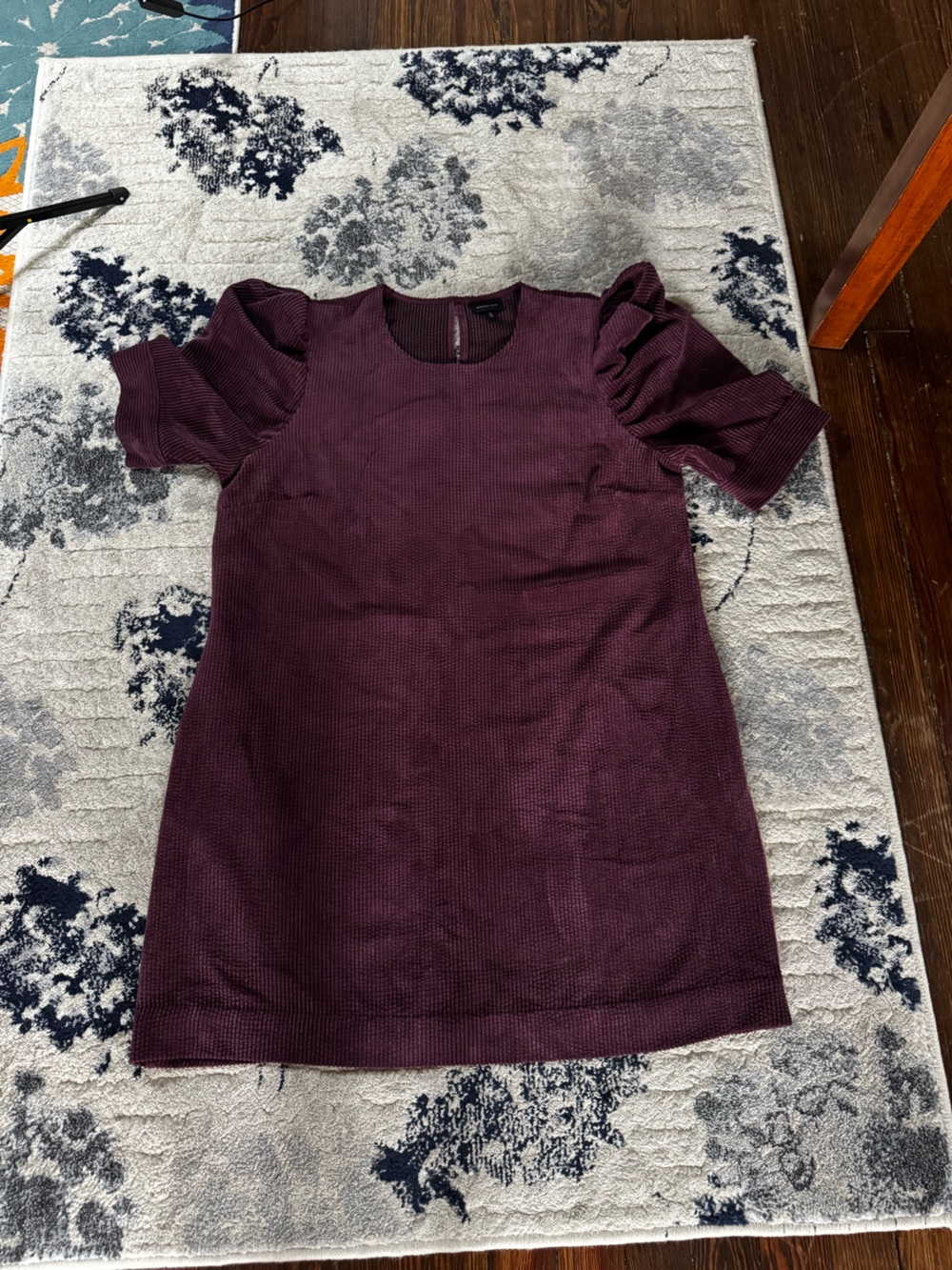 Who What Wear Plum Textured Knit Dress